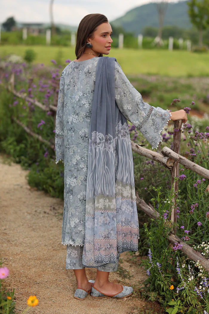 3 PC - LAWN EMBROIDRED SUIT - HE05