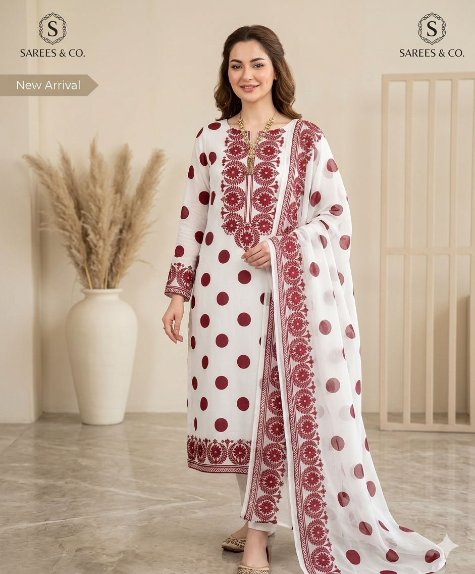 3 PC - SWISS LAWN DIGITAL PRINTED - AR01