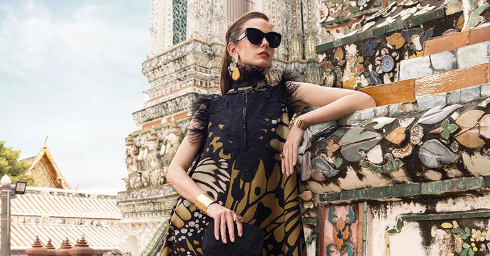 3 PC - LAWN EMBROIDRED SUIT - HE04